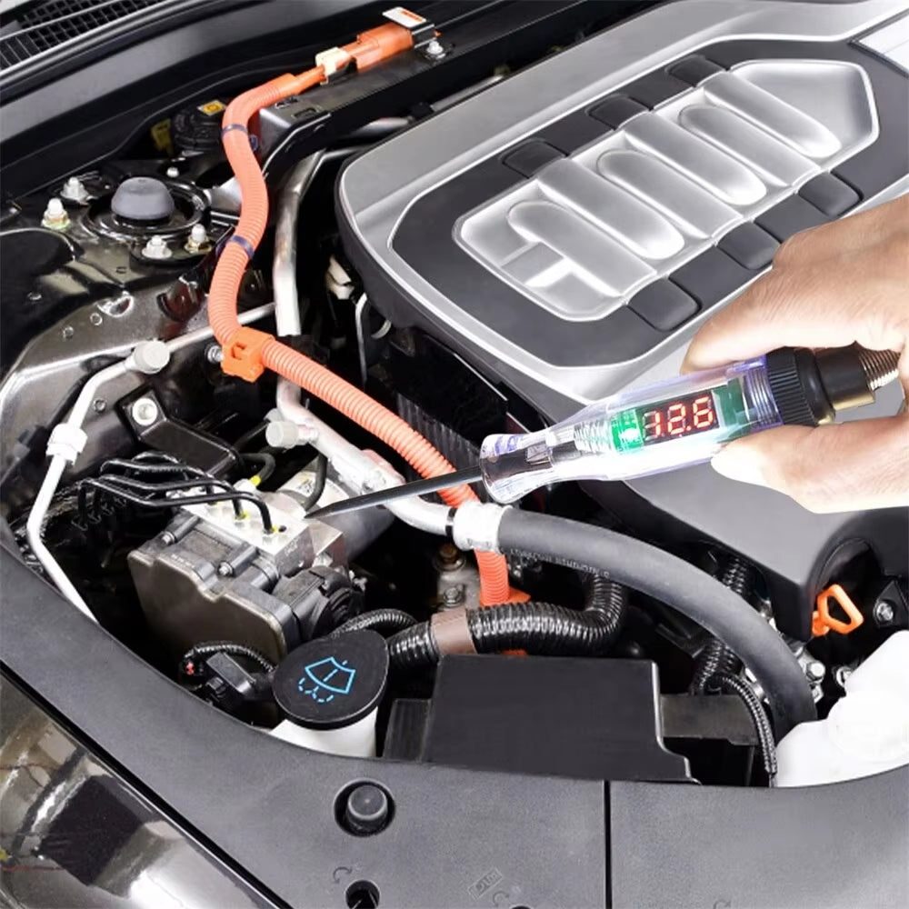 Automotive Voltage Circuit Tester for 6V and 24V Systems - Diagnostic Probe and Measuring Pen Tools