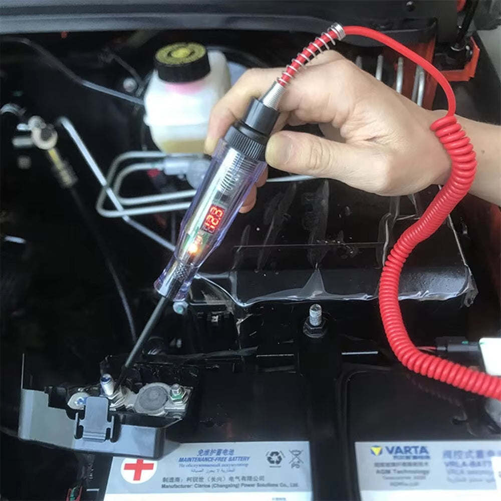 Automotive Voltage Circuit Tester for 6V and 24V Systems - Diagnostic Probe and Measuring Pen Tools