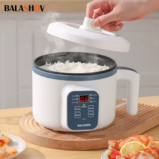 1.7L Electric Rice Cooker - Dual Layer, 220V Multi-Cooker with Non-Stick Surface and Smart Mechanical Functionality for Home Use