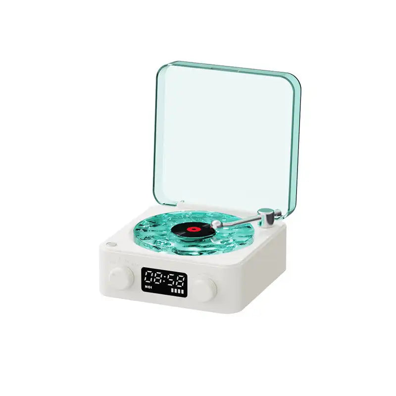 Multi-Functional Retro Vinyl Record Player with Bluetooth Stereo and Natural Sleep Aid Sound