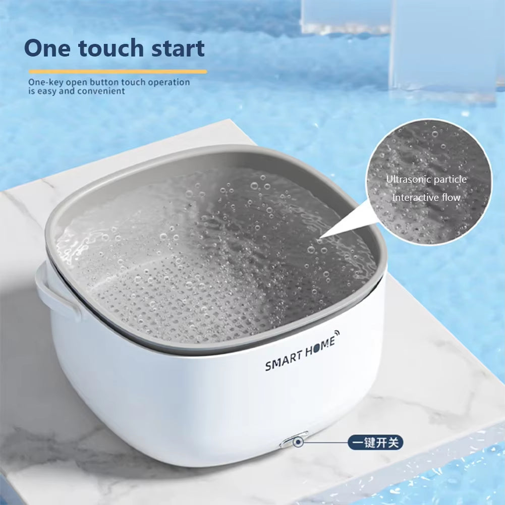 Ultrasonic Vegetable and Fruit Cleaner for Household Use - Pesticide Residue and Dirt Removal Purification System