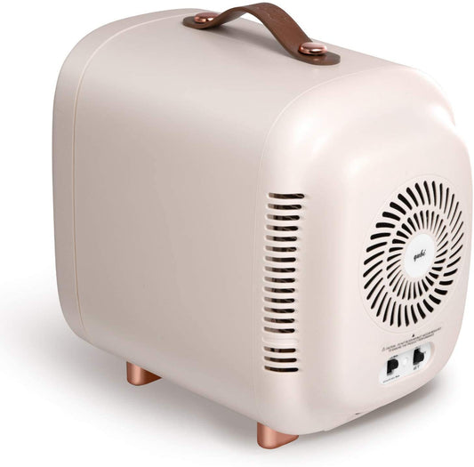 Mini Fridge, Professional Compact Fridge for Skincare, Mini Cosmetics, Makeup, 5 Liter (Cream White, 5L)