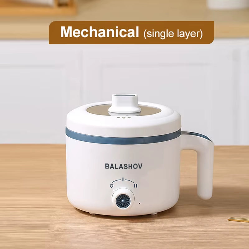 1.7L Electric Rice Cooker - Dual Layer, 220V Multi-Cooker with Non-Stick Surface and Smart Mechanical Functionality for Home Use
