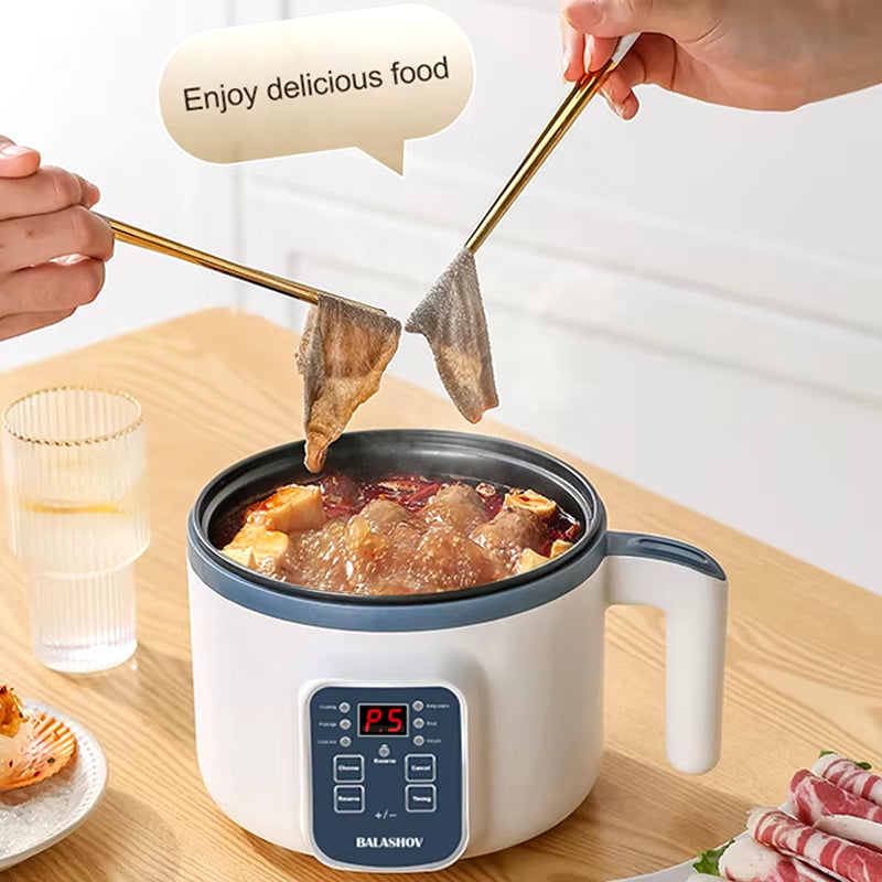 1.7L Electric Rice Cooker - Dual Layer, 220V Multi-Cooker with Non-Stick Surface and Smart Mechanical Functionality for Home Use