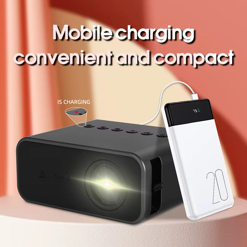 Xiaomi Portable Mini Projector - 8K HD Indoor Entertainment and Gaming for Children's Bedrooms