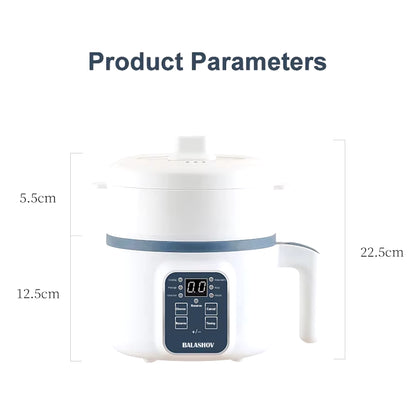 1.7L Electric Rice Cooker - Dual Layer, 220V Multi-Cooker with Non-Stick Surface and Smart Mechanical Functionality for Home Use