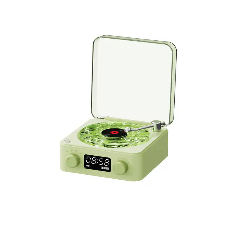 Multi-Functional Retro Vinyl Record Player with Bluetooth Stereo and Natural Sleep Aid Sound