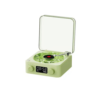 Multi-Functional Retro Vinyl Record Player with Bluetooth Stereo and Natural Sleep Aid Sound