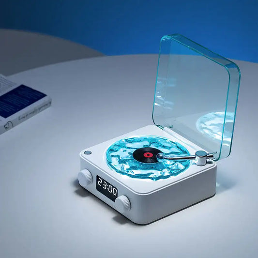 Multi-Functional Retro Vinyl Record Player with Bluetooth Stereo and Natural Sleep Aid Sound