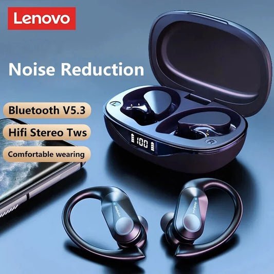 LP75 TWS Bluetooth V5.3 Wireless Earphones with LED Digital Display, Noise Reduction, and Waterproof Design