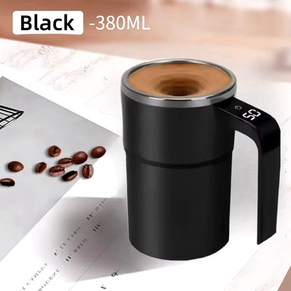 USB Rechargeable Automatic Magnetic Self-Mixing Coffee Mug - IP67 Waterproof, Food Safe, 380ML Capacity for Coffee and Tea